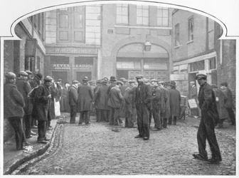 Keittokeittiön ulkopuolella, Grays Yard, Marylebone, Lontoo, c1903 1903