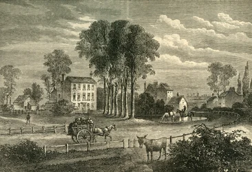 Paddington Green vuonna 1750, c1876.