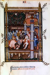 Pakanapapit toivottavat Sisinniuksen tervetulleeksi Pariisin porteille vuonna 1317