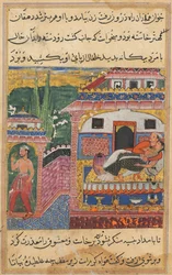 Sivu Tarinoita papukaijasta Tuti-nama: Kahdeksas yö: Maanviljelijä, pojan isä..., 1558-1560.