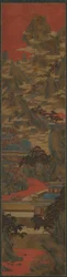 Palace Ladies katselemassa auringonlaskua, Ming-dynastia, 1500-1600-luku.