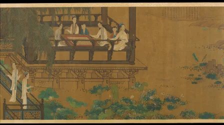 Palace Ladies lootuslammen rannalla, 1700-luku.