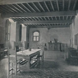 Palazzo Davanzati, päähuone kolmannessa kerroksessa, 1928