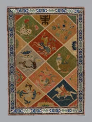 Paneelipukukangas, Kiina, Qing-dynastia 1644-1911, 18751900.