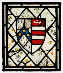 Paneeli Heraldic Shield of Johnson, Brittiläinen, noin. 1500.