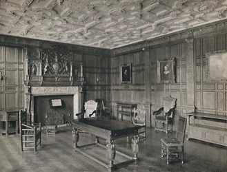 Paneloitu huone vanhasta palatsista, Bromley-By-Bow, 1927
