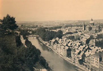 Panorama of the Sambre, c1900
