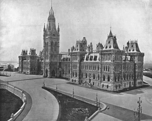 Parlamenttirakennukset, Ottawa, Kanada, c1900.