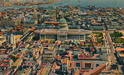 Osittainen ilmanäkymä kaupunkiin, Havanna, Kuuba, c1910