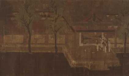 Paviljonki hahmoilla.