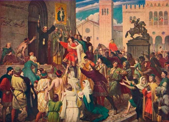 Pietari Erakko saarnaamassa ensimmäistä ristiretkeä, c1095 1905