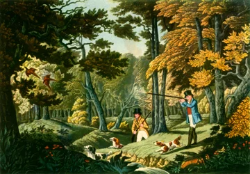 "Pheasant Shooting near Uxbridge", c1824, 1943.