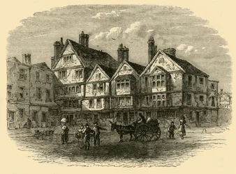 Pie Corner vuonna 1789, c1872.