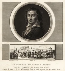Pierre Gaspard Chaumette, Kommuunin syndikaattinen syyttäjä, ateisti