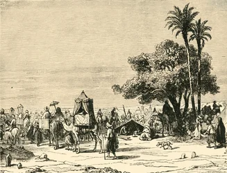 Pyhiinvaeltajat matkalla Mekkaan, 1890.