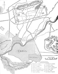 Sherpur Cantonmentsin suunnitelma, n. 1880