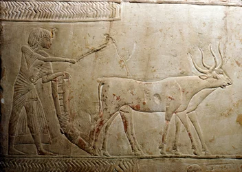 Auraus egyptiläisestä steelestä, 18. dynastia, 1332 eKr.-1323 eKr.