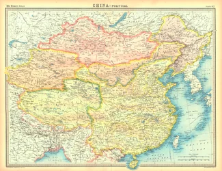 Kiinan poliittinen kartta