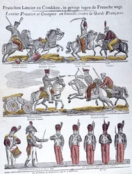 Suosittu kuva Napoleonin sodista, 1800-luku