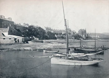 Port St. Mary – kaupunki ja satama, 1895
