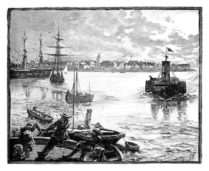 Portsmouth Harbour, Hampshire, 1888