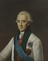 Amiraali Vasily Chichagovin muotokuva 1726-1809.