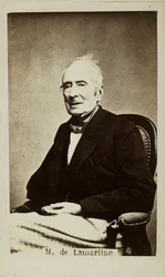 Alphonse de Lamartinen muotokuva 1790-1869, 1860-luku.
