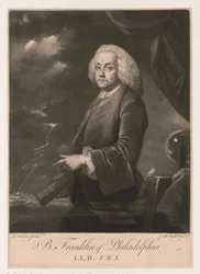 Benjamin Franklinin (1706-1790) muotokuva