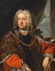 Kreivi Rudolf Franz Erwein Schönbornin muotokuva 1677-1754, n. 1740