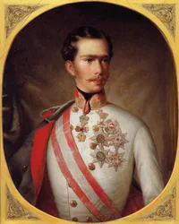 Itävallan keisari Franz Joseph I:n muotokuva, noin 1854.