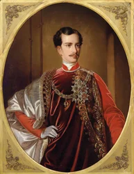 Itävallan keisari Franz Joseph I:n muotokuva, noin 1855.