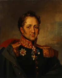 Kenraali Aleksanteri Aleksandrovitš Pisarevin muotokuva 1780-1848, 1800-luvun ensimmäinen neljännes.