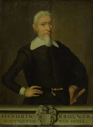 Hendrik Brouwerin (1581-1643) muotokuva.  Vaihtoehtoiset nimikkeet: Hendrik Brouwer (1581-1643). Kenraalikuvernööri (1632–1636).[1]