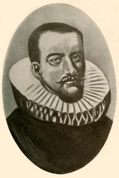 Muotokuva Henry Hudsonista, englantilaisesta navigaattorista ruffissa, 1609, 1937.