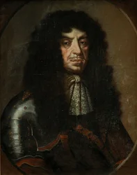 Puolan kuninkaan ja Liettuan suurruhtinaan Johannes II Casimir Vaasan muotokuva 1609-1672, 1600-luvun toinen puoli.