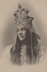 Muotokuva Nadezhda Ivanovna Zabela-Vrubel 1868-1913 Marfan kanssa oopperassa Tsaarin morsian, 1899
