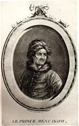 Prinssi Aleksandr Danilovich Menshikovin muotokuva 1673-1729