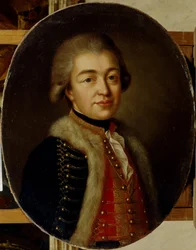 Prinssi Stepan Borisovich Kurakinin muotokuva 1754-1805, 1700-luvun toinen puoli.