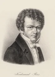 Pianisti ja säveltäjä Ferdinand Riesin muotokuva 1784-1838, n. 1830.