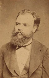 Säveltäjä Antonin Dvorakin muotokuva 1841-1904 n. 1880.