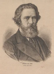 Taiteilija Mihály Zichyn muotokuva 1827-1906, 1877.
