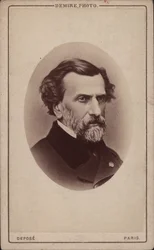 Säveltäjä Ambroise Thomasin muotokuva 1811-1896, 1860-luku.
