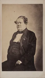 Muotokuva säveltäjä Auguste-Mathieu Panseronista 1796-1859, noin 1855.
