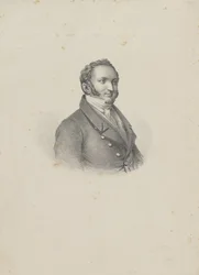 Muotokuva säveltäjä Gioachino Antonio Rossinista 1792-1868, 1826.