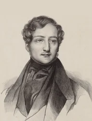 Pianisti ja säveltäjä Sigismund Thalbergin muotokuva 1812-1871.
