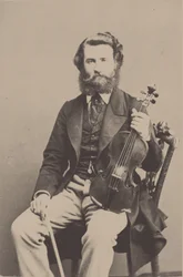 Muotokuva viulisti ja säveltäjä Alfred Holmes 1837-1876.