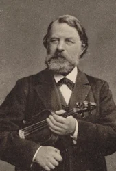 Muotokuva viulisti ja säveltäjä Joseph Joachim 1831-1907.