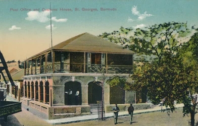 Posti ja tullitalo, St. Georges, Bermuda, 1900-luvun alku.