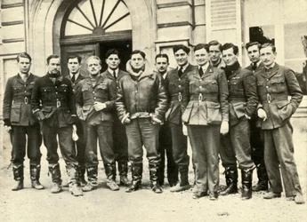 Lehdistövalokuvaajien näkymä laivueesta nro 1, 1939-1940, 1941.