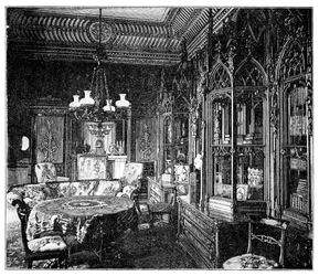 Prince Alberts Music Room, Buckinghamin palatsi, 1900